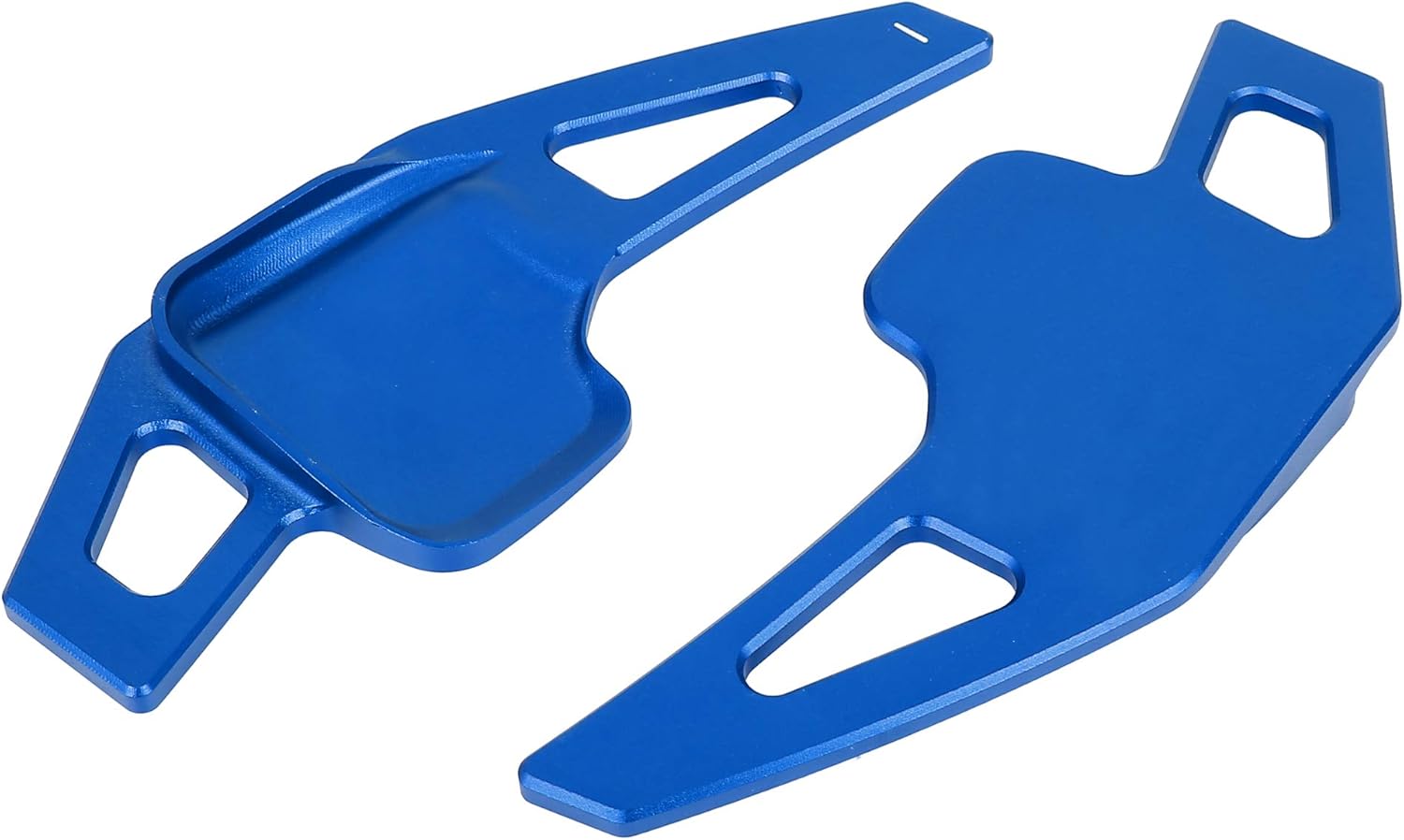 X AUTOHAUX Pair Aluminum Alloy Blue Steering Wheel Shift Paddle Shifter Extension Cover for BMW X1 X2 X3 X4 X5 X6 Series F22 F23 F30 F31 F33 F34 F15 F16 F25 F26
