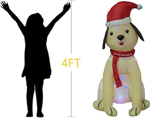 Miniatura 3 de Ycolnaefllr Decoración inflable de Papá Noel negro de 7.5 pies para interiores y exteriores con luces LED, inflables, patio, césped, decoración