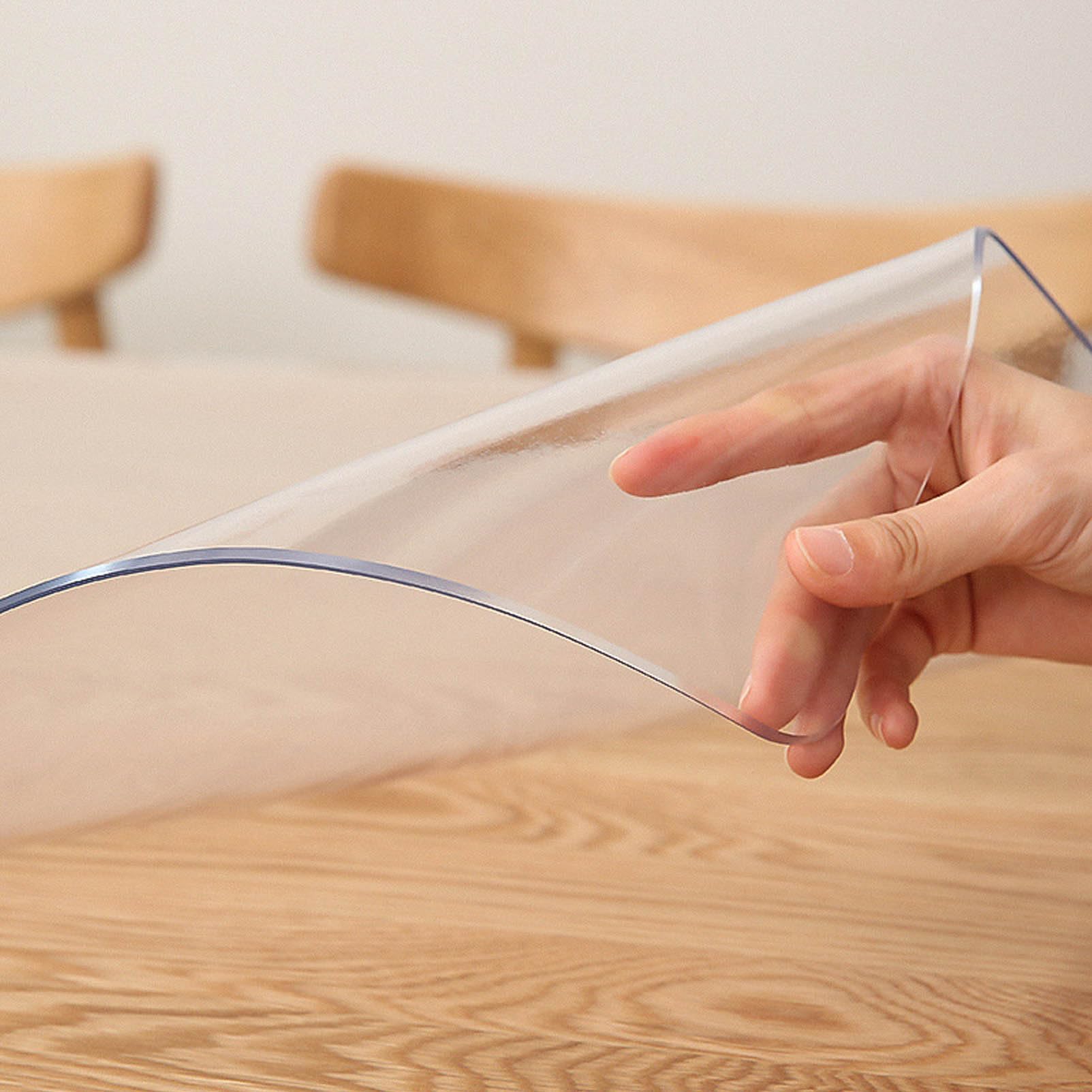 Generico Transparante beschermhoes voor tafel, 0,7 mm dikke pvc-folie