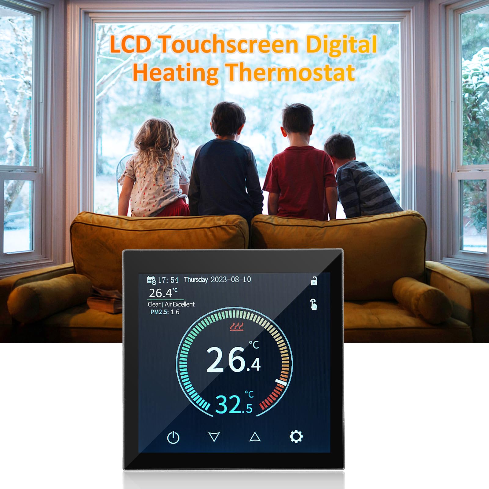 WIFI inteligentny termostat grzewczy regulator temperatury z ekranem dotykowym wyświetlacz LCD sterowanie aplikacją telefonu komórkowego tygodniowe programowalne zabezpieczenie przed zamarzaniem do