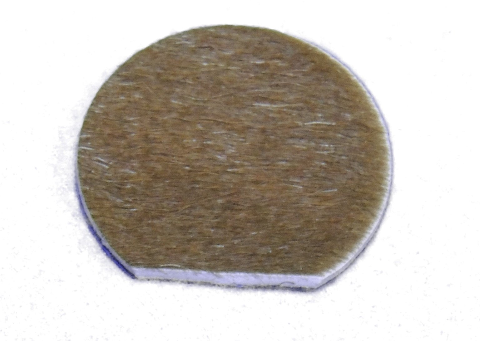 Archery Calf Hair Arrow Rest Plate - (Oval Shape) Adhesive Backed Stick ON Traditional Recurve - Longbow (Left Hand)