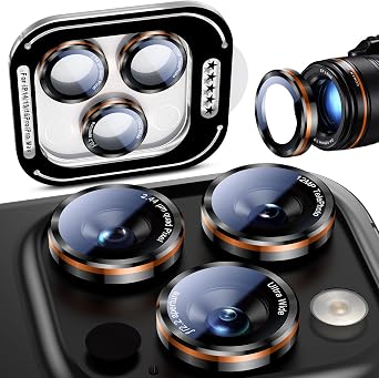 Uyiton for iPhone 17/16/15/14 Pro Max & Pro Camera Lens Protector