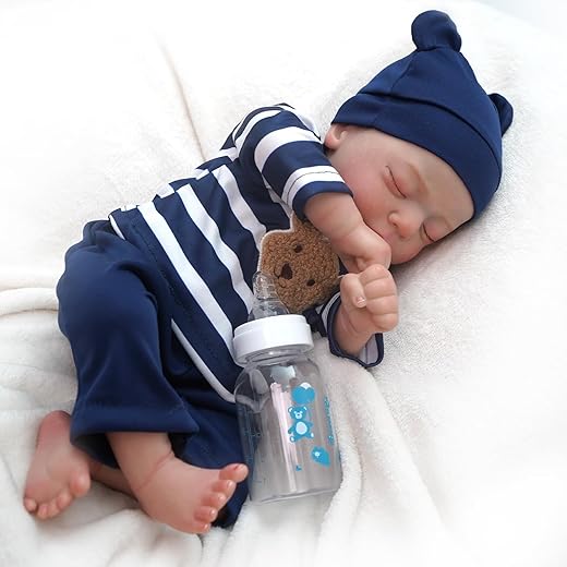Brastoy Bebê Reborn Boneco Silicone Pintada Menino Realista Original 48cm