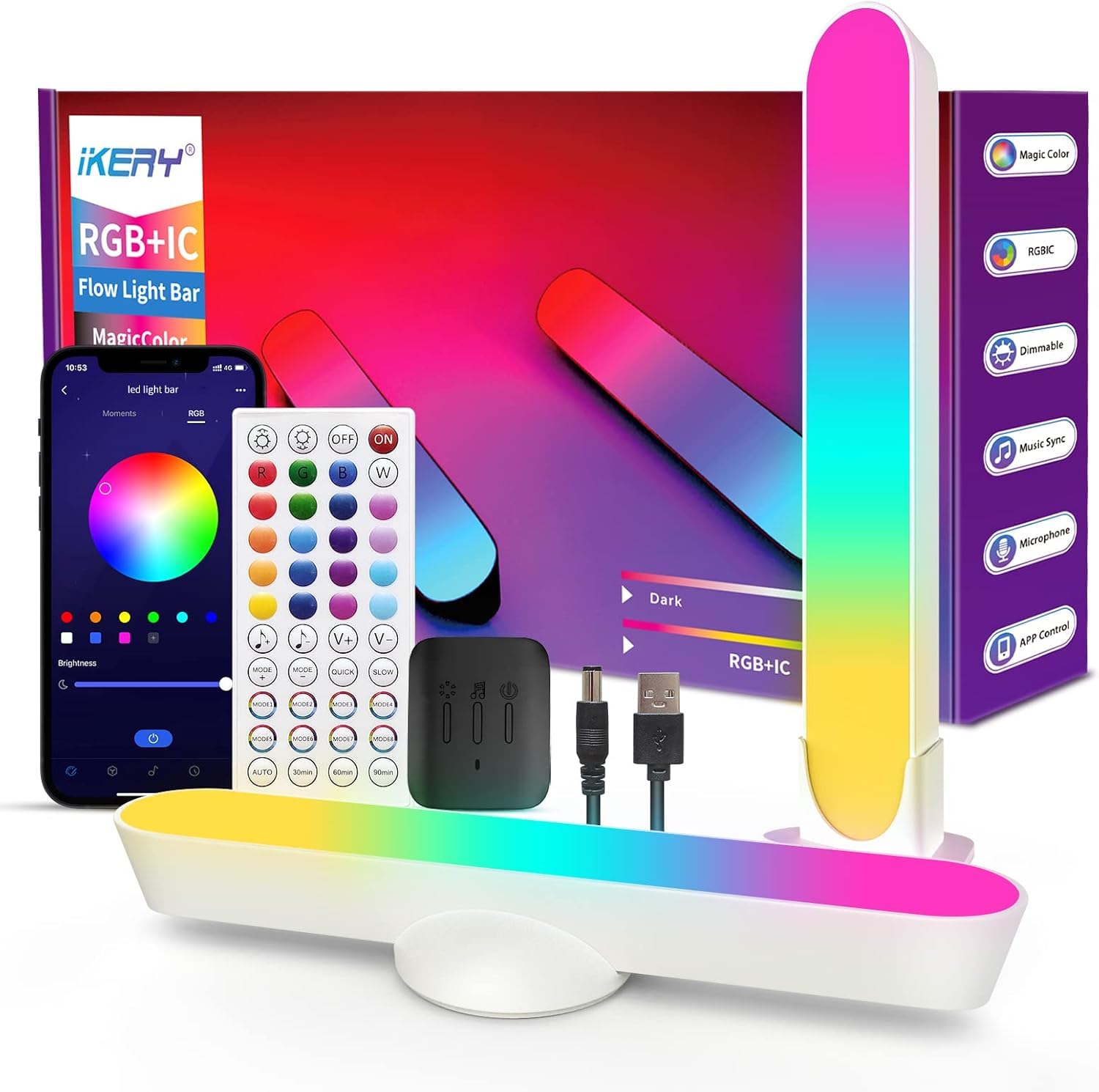 Amazon.co.jp : LED ゲーム バーライト MagicColorスマート USB給電式