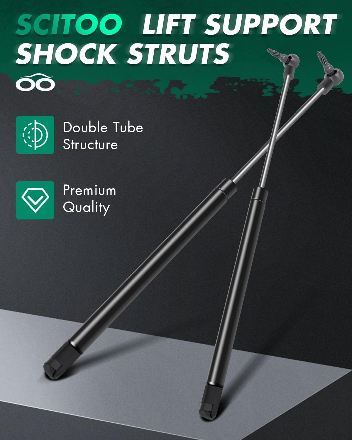 SCITOO Window Glass Struts fit for Jeep for Grand Cherokee 1999 2000 2001 2002 2003 2004 Rear Lift Support Shocks 4528 SG314022 14.55" 27Lbs