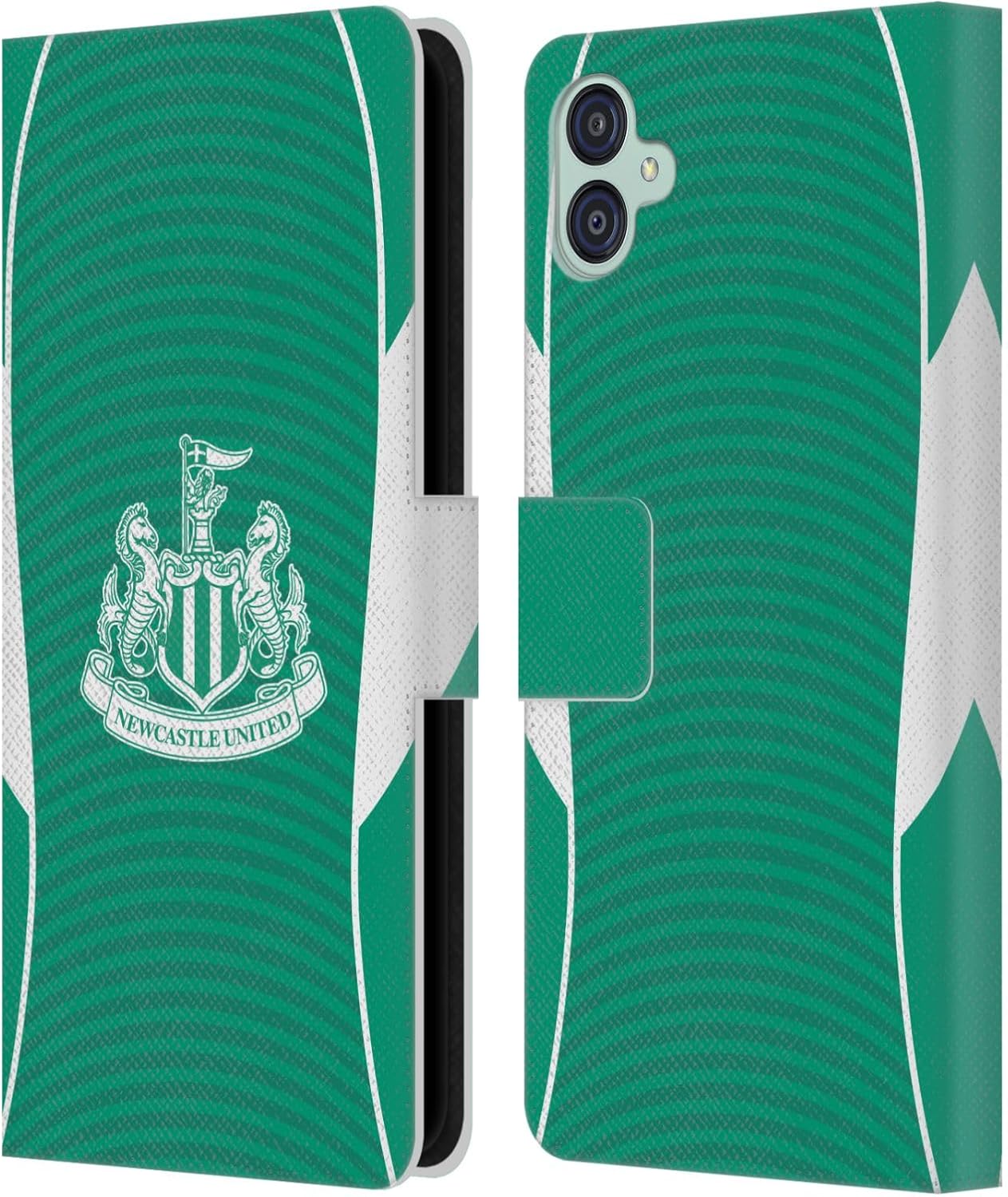 Head Case Designs Officially Licensed Newcastle United Football Club Away 2025/26 Crest Kit Leather Wallet Case Compatible with Samsung Galaxy M04 5G / A04e