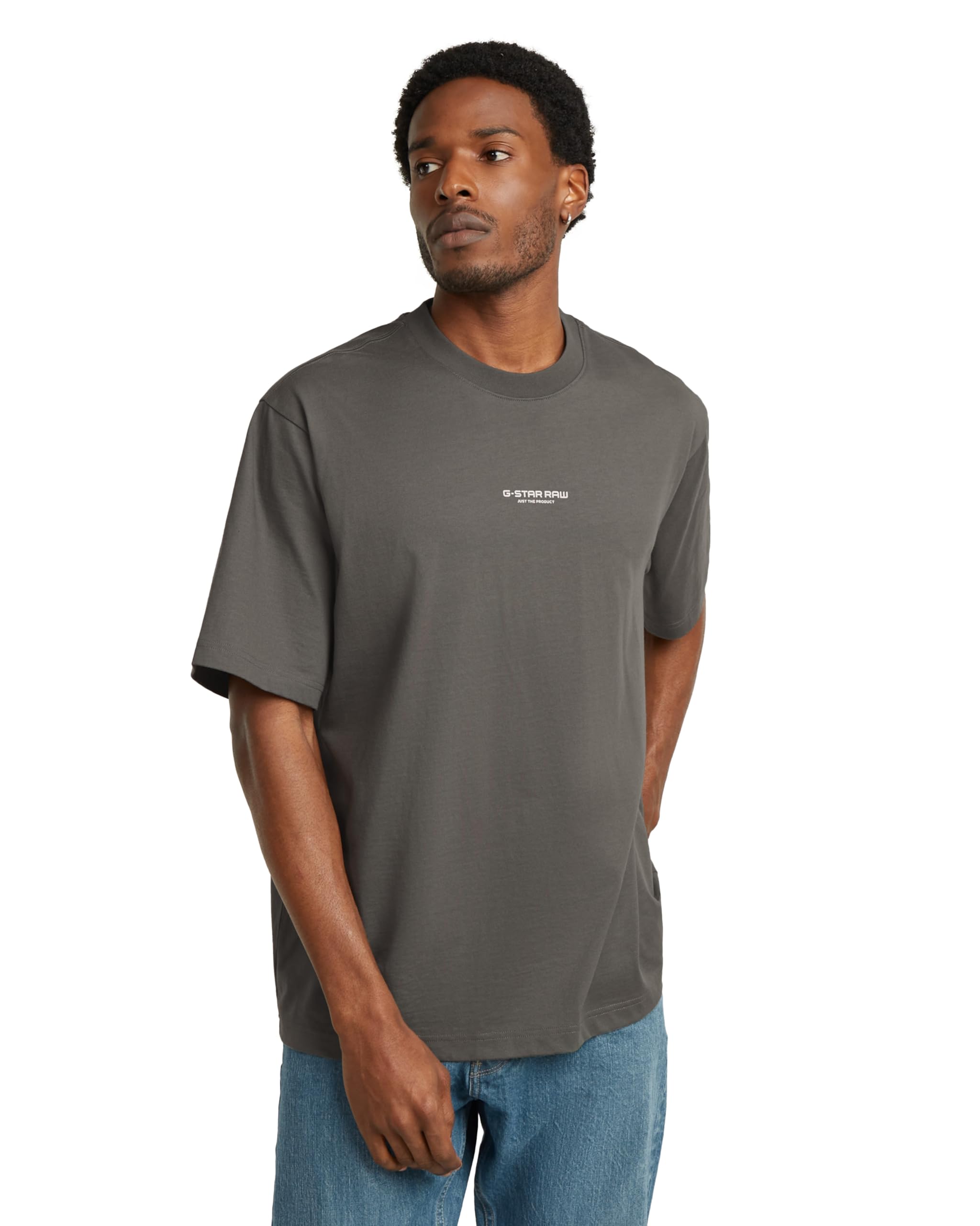 G-Star Men's Center Chest Boxy T-Shirt, Grey (gs grey D24780-C336-1260), S