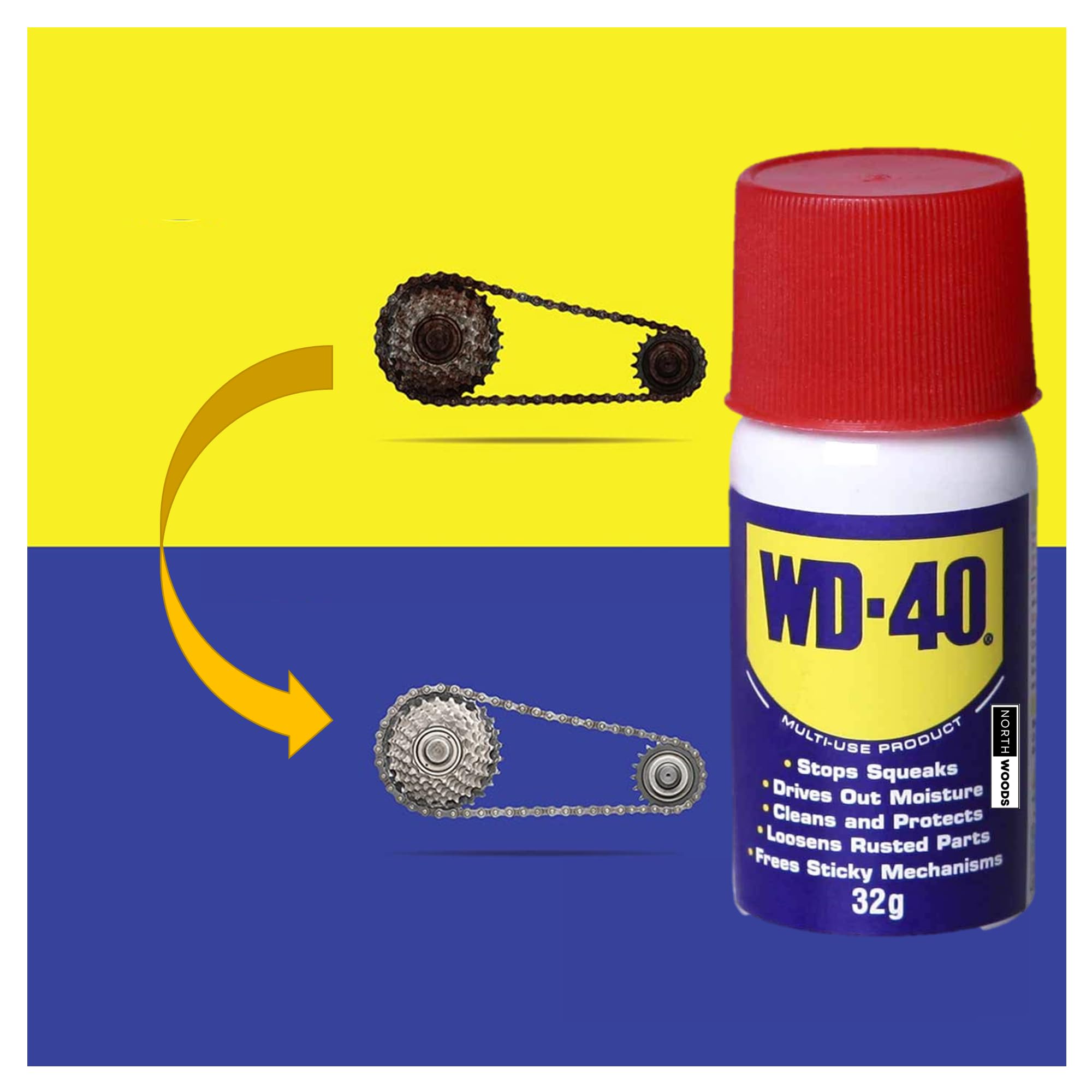 See full amazon price history chart for WD 40 WD-40, Multipurpose Spray, Lubricant, Rust Remover, Squeak Noise Remover, Stain Remover, and Cleaning Agent, 32g WD 40 WD-40, Multipurpose Spray, Lubricant, Rust Remover, Squeak Noise Remover, Stain Remover, and Cleaning Agent, 32g (B0CH5RHX71) Amazon Price History, Amazon Price Tracker