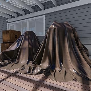 TANG Sunshades Depot 30 x 40 Feet Super Heavy Duty 16 Mil Waterproof Brown Tarp Multi Purpose Waterproof Poly Tarp Cover R...