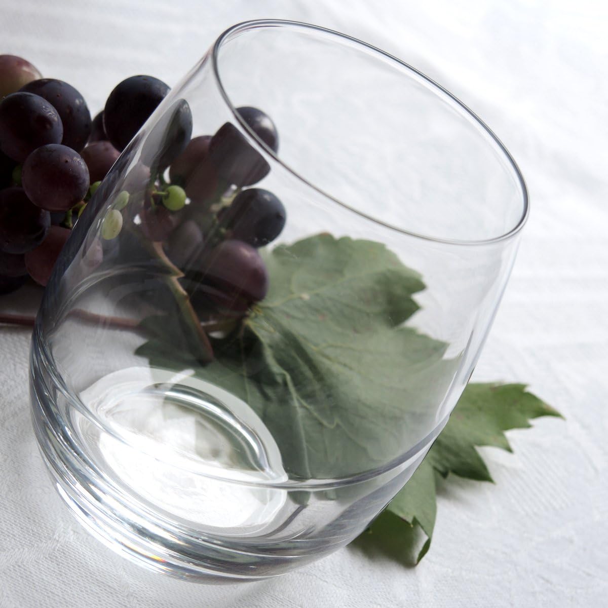 Luigi Bormioli Aero 13.5 oz Stemless Wine Glasses, 6 Count (Pack of 1), Clear