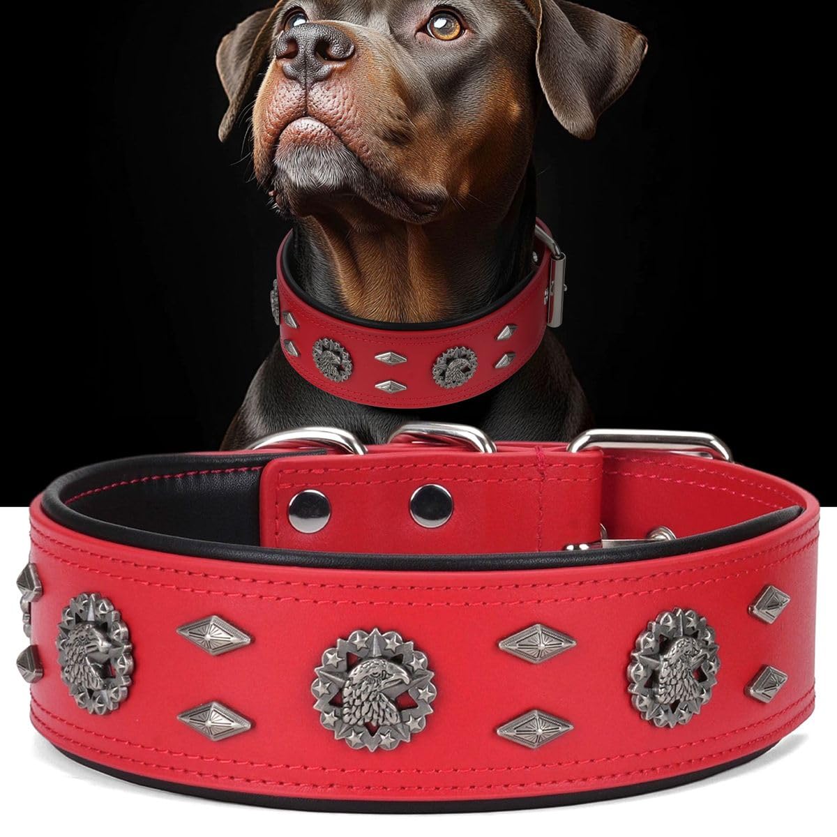 LOIIHEII Premium Leather Dog Collar