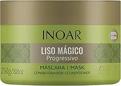 Inoar, Liso Mágico Máscara Capilar – Alinhamento, Hidratação e Efeito Liso Progressivo com Óleo de Argan - 250g