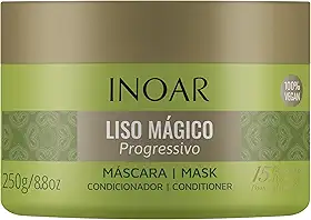 Inoar, Liso Mágico Máscara Capilar – Alinhamento, Hidratação e Efeito Liso Progressivo com Óleo de Argan - 250g