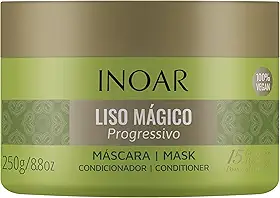 Inoar, Liso Mágico Máscara Capilar – Alinhamento, Hidratação e Efeito Liso Progressivo com Óleo de Argan - 250g
