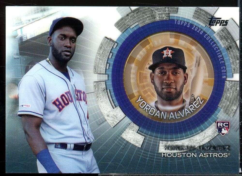 Yordan Alvarez Rookie Card 2020 Topps Update Coin Cards #TBCYA - Baseball Slabbed Rookie Cards