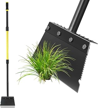 Flat Shovel Floor Scraper, Edging Tool for Landscaping and Weeding