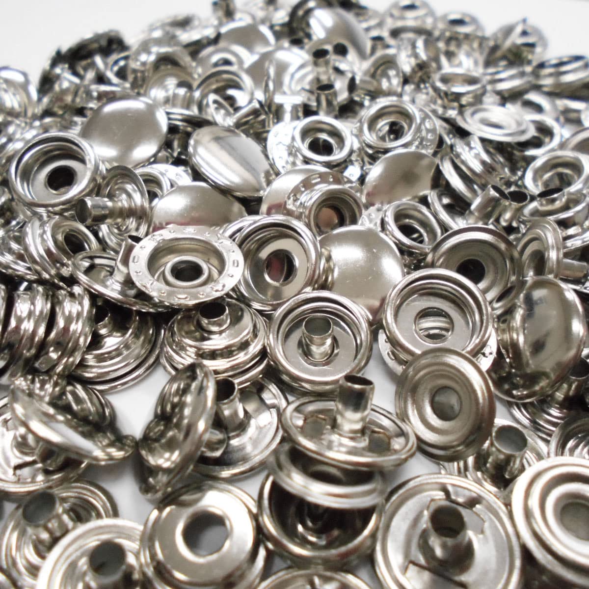 Amazon.co.jp: ジャンパーホック 15mm 金具 シルバー 50組