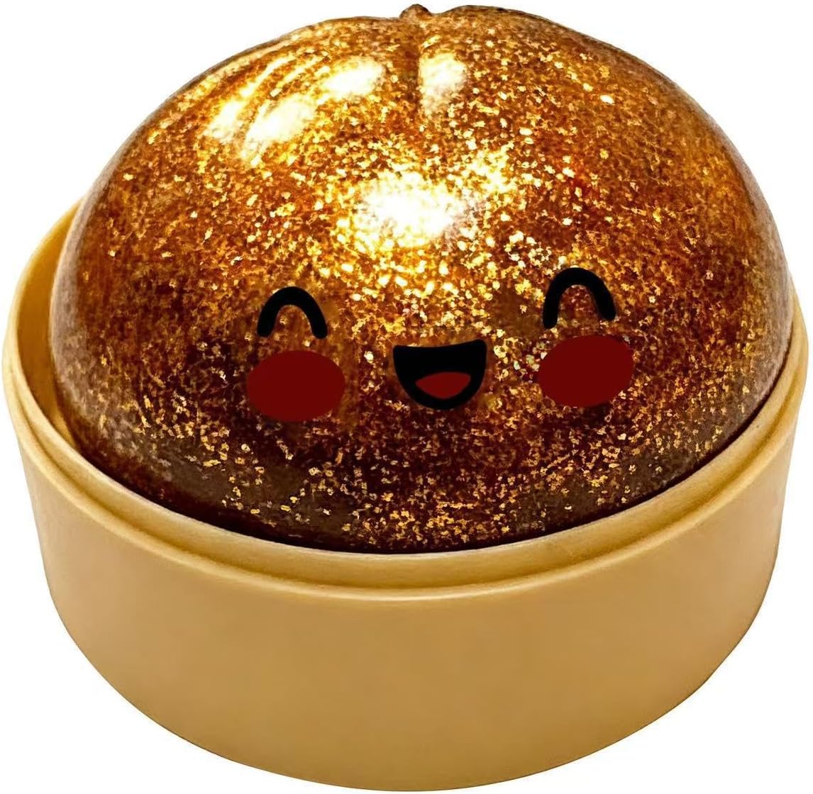 Glitter Dumpling, Glitter Dumpling Squishy1 Box，Soft Squeeze Bao Bun Toy (Blue-)