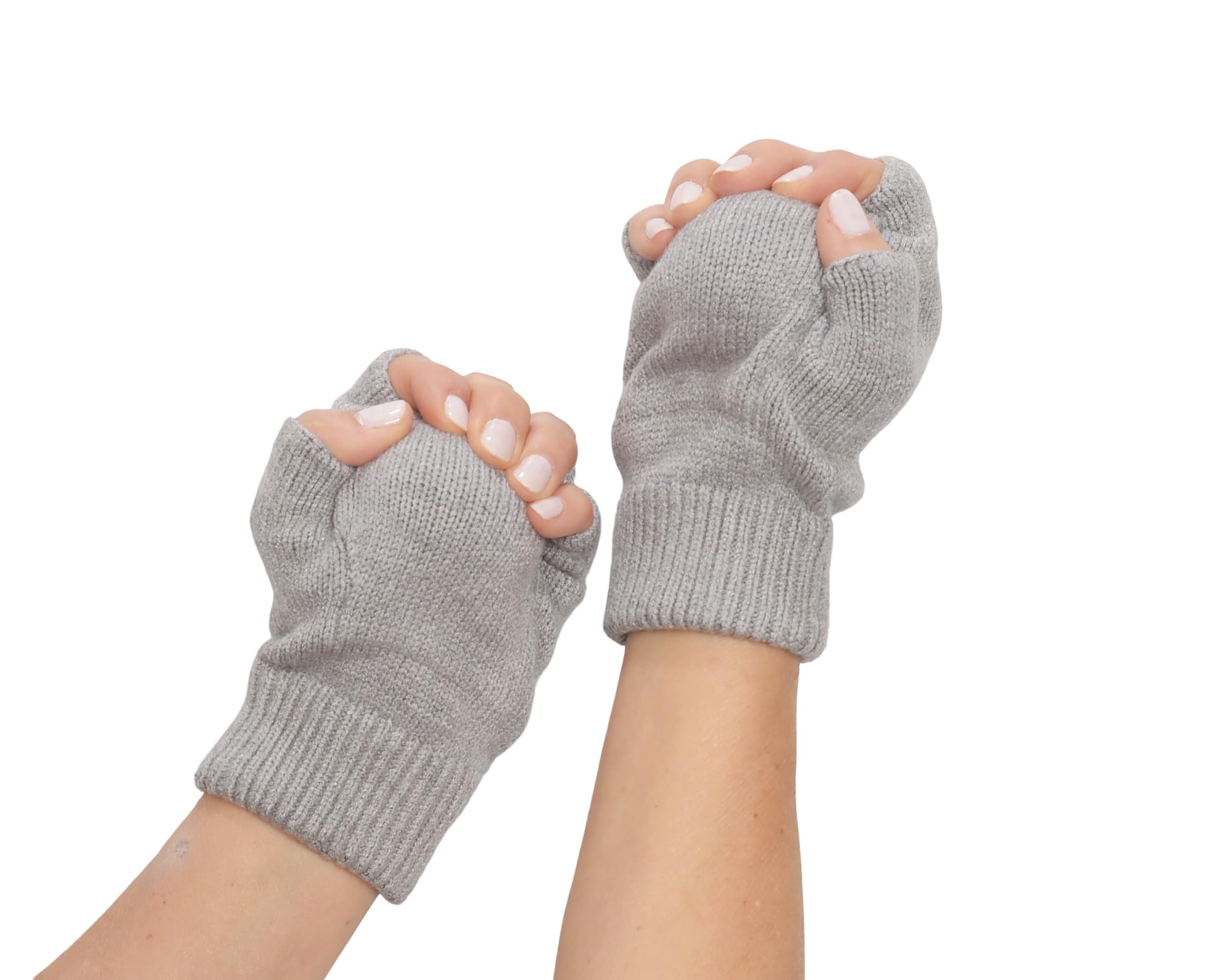 Hand Contracture Gloves with Therapy Ball – Palm Protector for Clenched Fists – Support for Dementia, Neurological & Motor Disorders – Helps Prevent Nail-to-Palm Injury