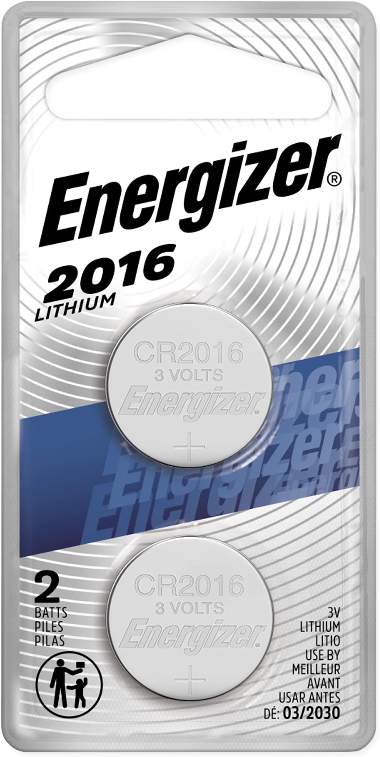 Envirofit Energizer Lithium Coin Watch/Electronic Battery 2016, 2 Count