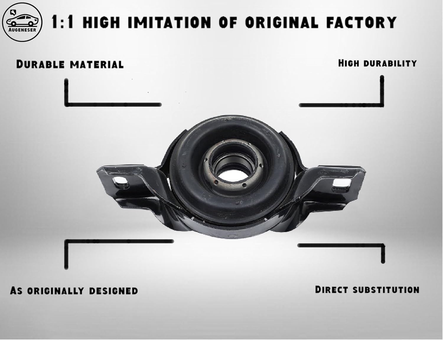 Drive Shaft Center Support Carrier Bearing Compatible with Toyota RAV4, OEM Replacement, 2001 2002 2003 2004 2005 37230-20130