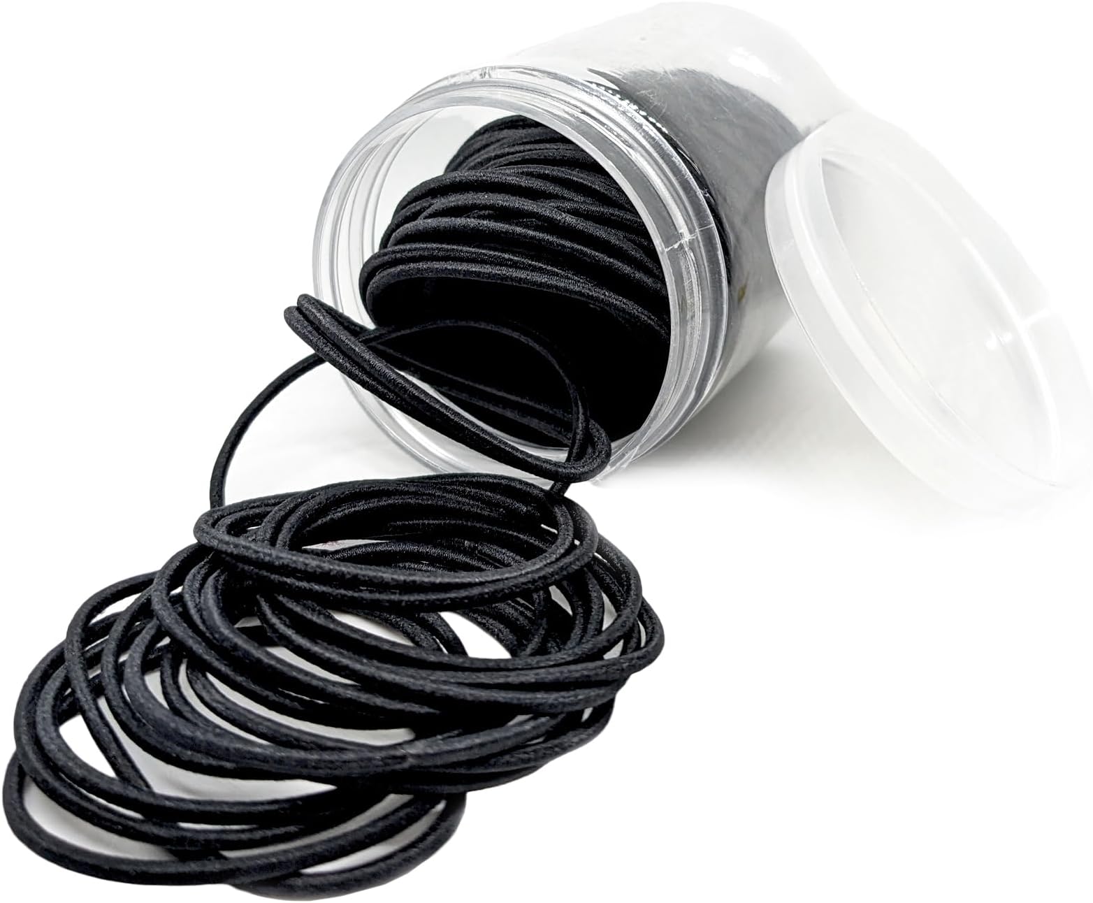 Comet Busters High Elastic Hair Ties For Girls And Women, Black Rubber Bands (HAO009)