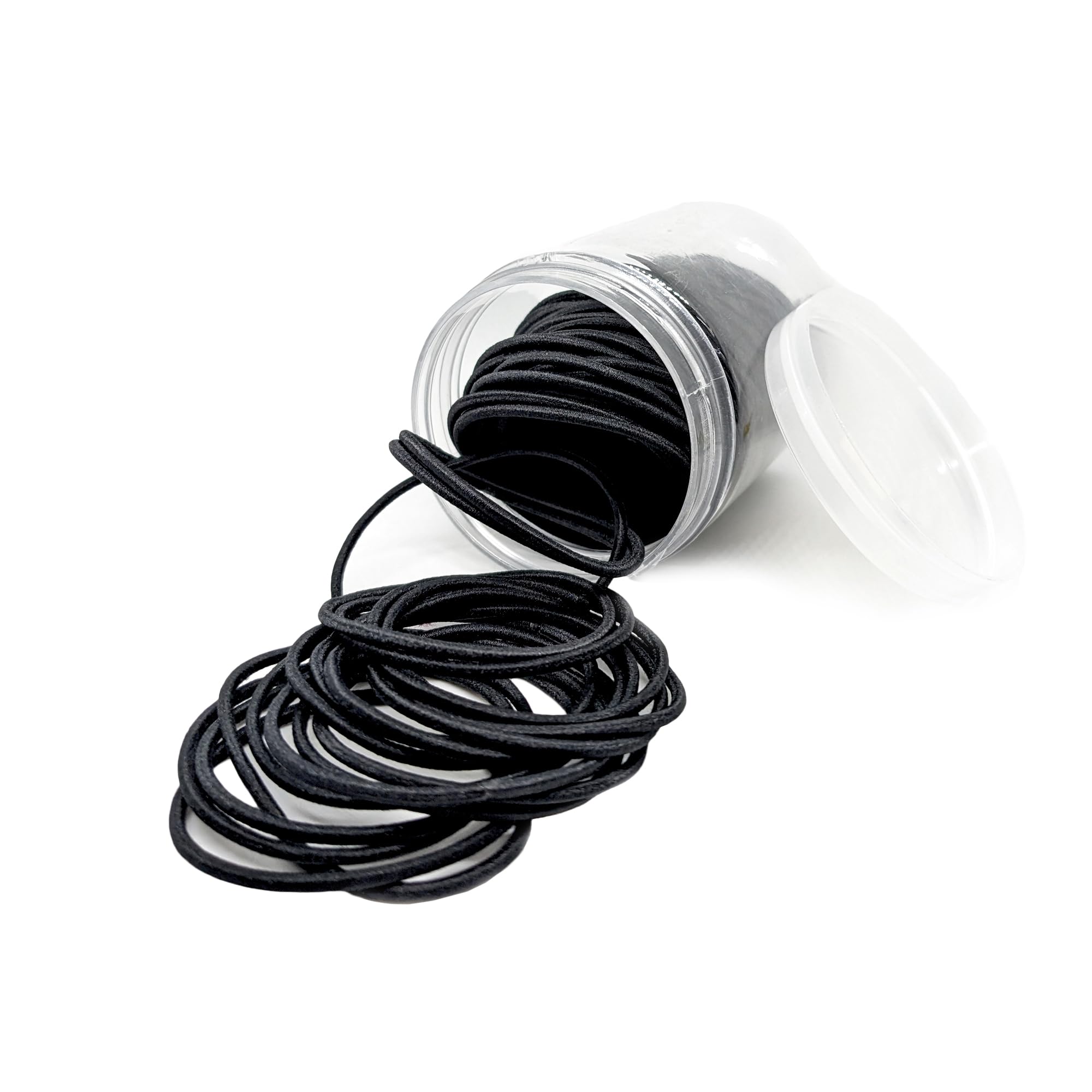 Comet Busters High Elastic Hair Ties For Girls And Women, Black Rubber Bands (HAO009)