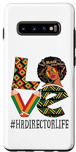 Galaxy S10+ HR Director Love Afro African American Black History Month Case