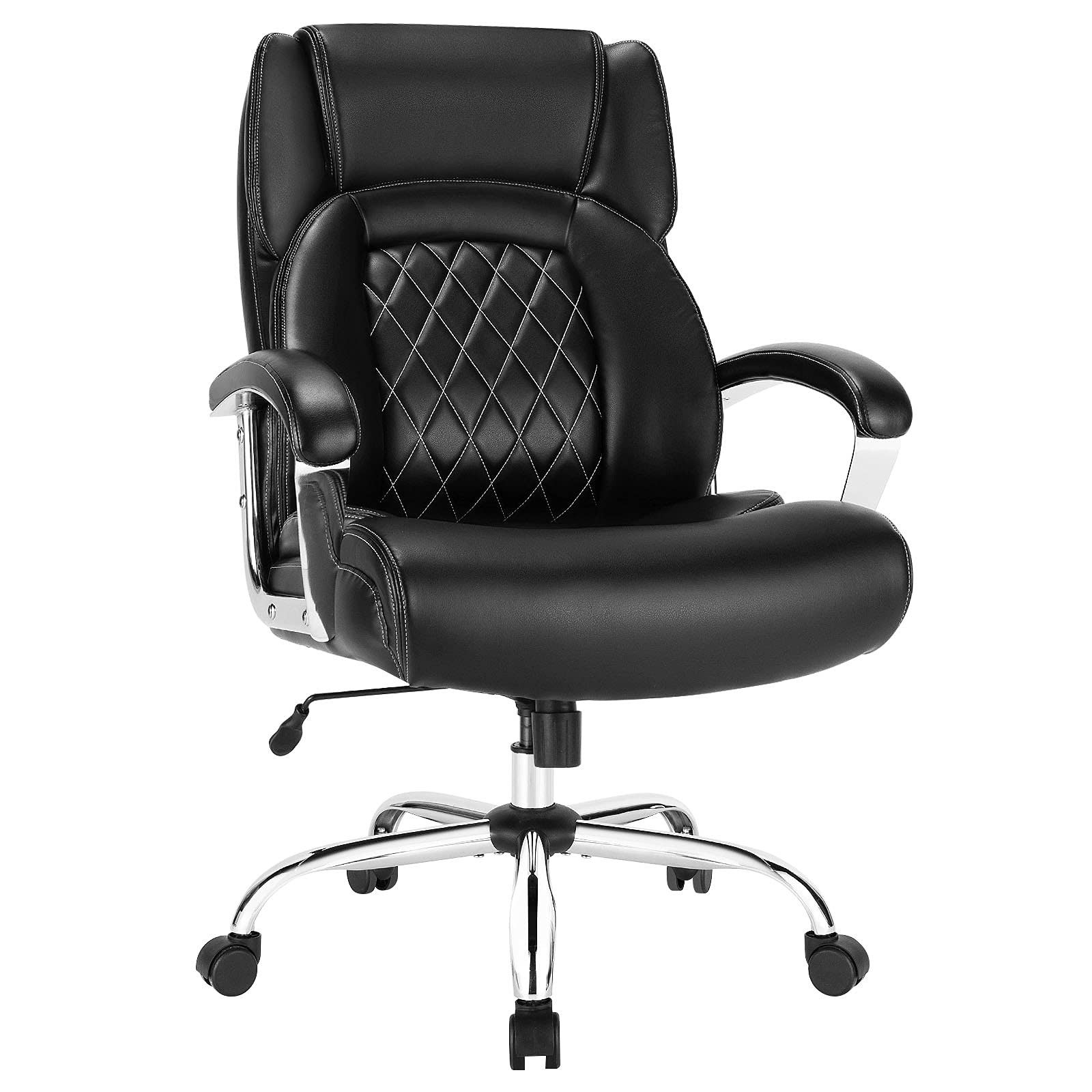 Buy Giantex 500LBS Leather Office Chair, Height Adjustable Big and Tall