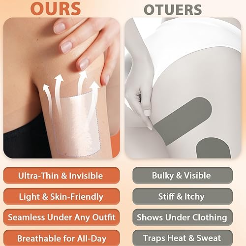 Miniatura 5 de Heynip - 30 cintas de levantamiento de muslos, cinta de celulitis para levantamiento de muslos, cinta invisible para levantamiento de muslos, cinta