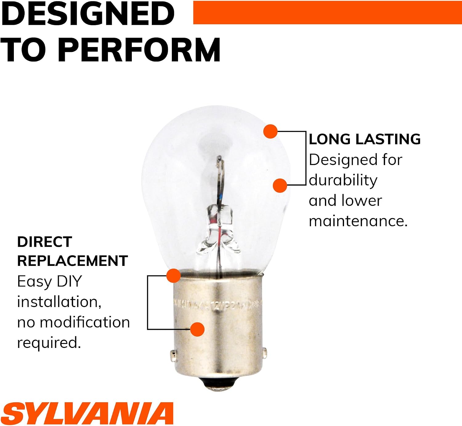 Osram Sylvania 118265 Long Life Miniature Bulb, Case of 3 - Pack of 2 image 4