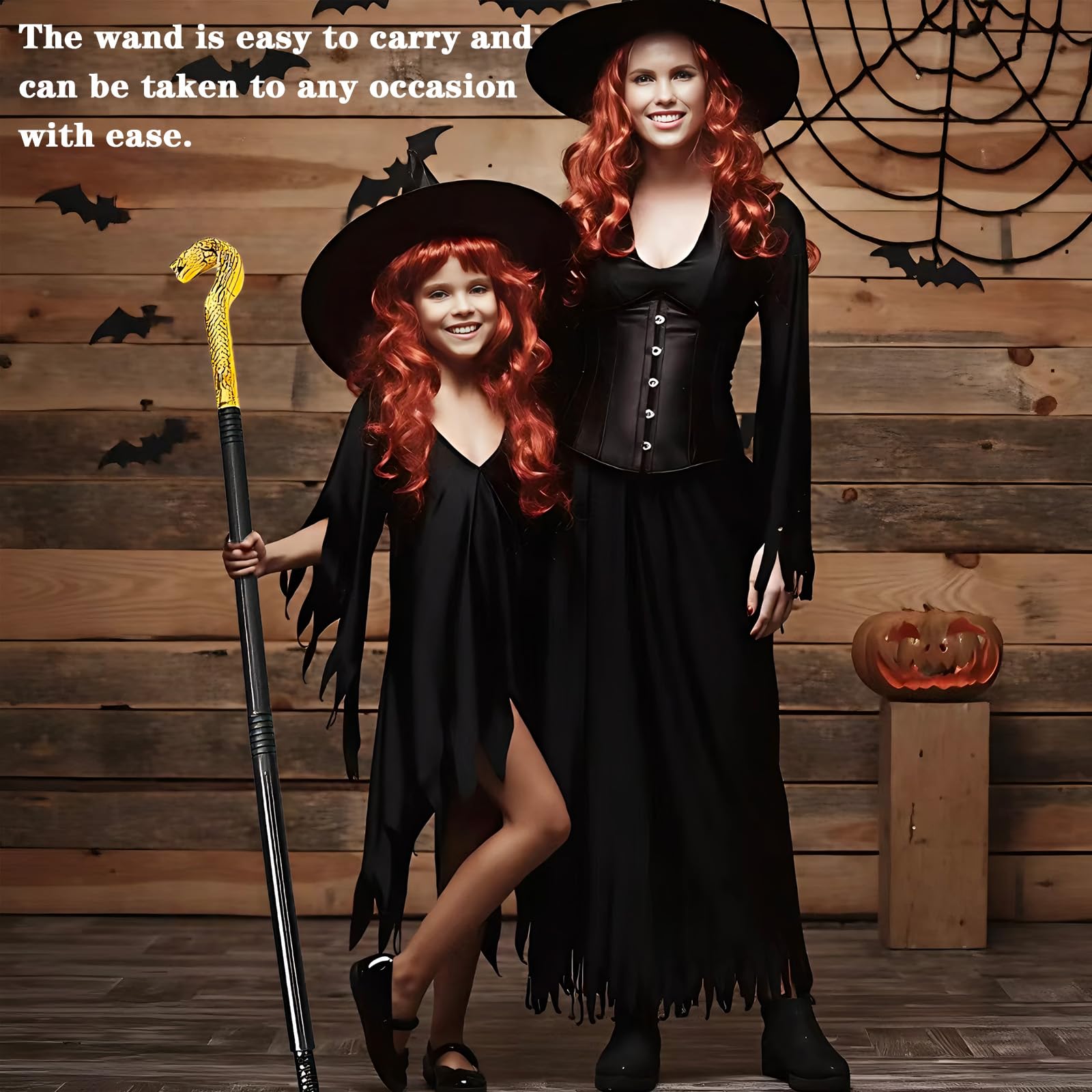 STOBOK Bastone Serpente Scettro Per Halloween – Bacchetta Magica Per Bambini, Accessorio Costume Gotico, 2 Pezzi