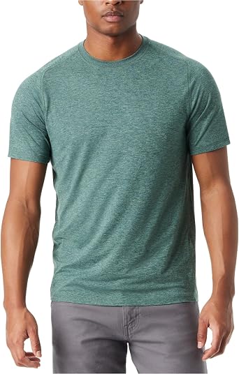 BASS Outdoor Mens Micro Tech Performance Short Sleeve Tee Shirt with Quick Dry and 4-Way Stretch Standard