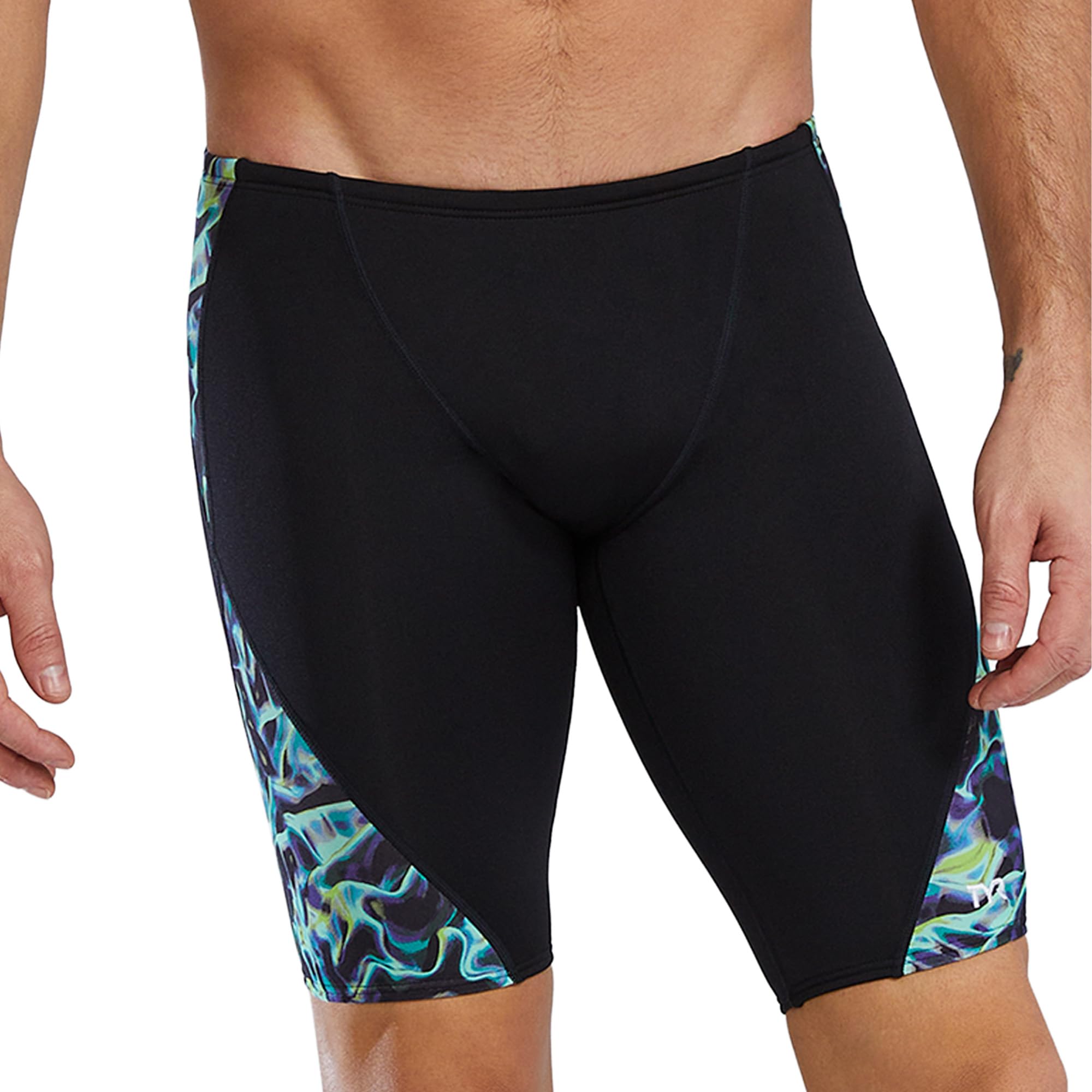 TYR Men's Durafast Elite Blade Splice Jammer Swimsuit