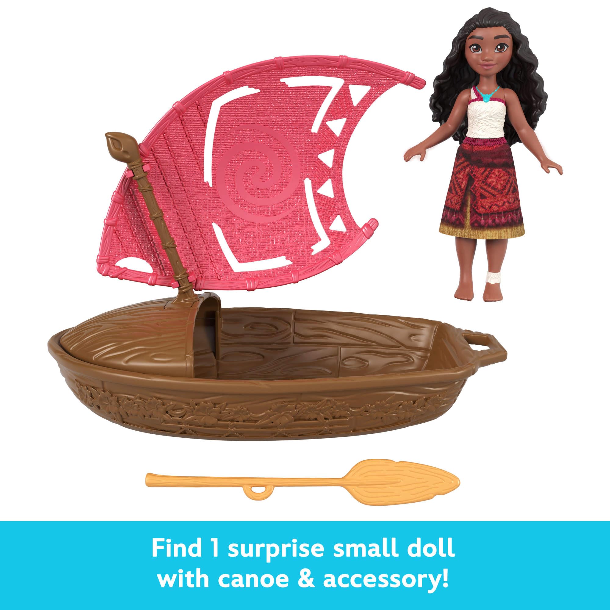 Mattel Disney Moana 2 Wayfinder Wonders Toy Set including Surprise Small Doll, Canoe & Accessory - Image 3