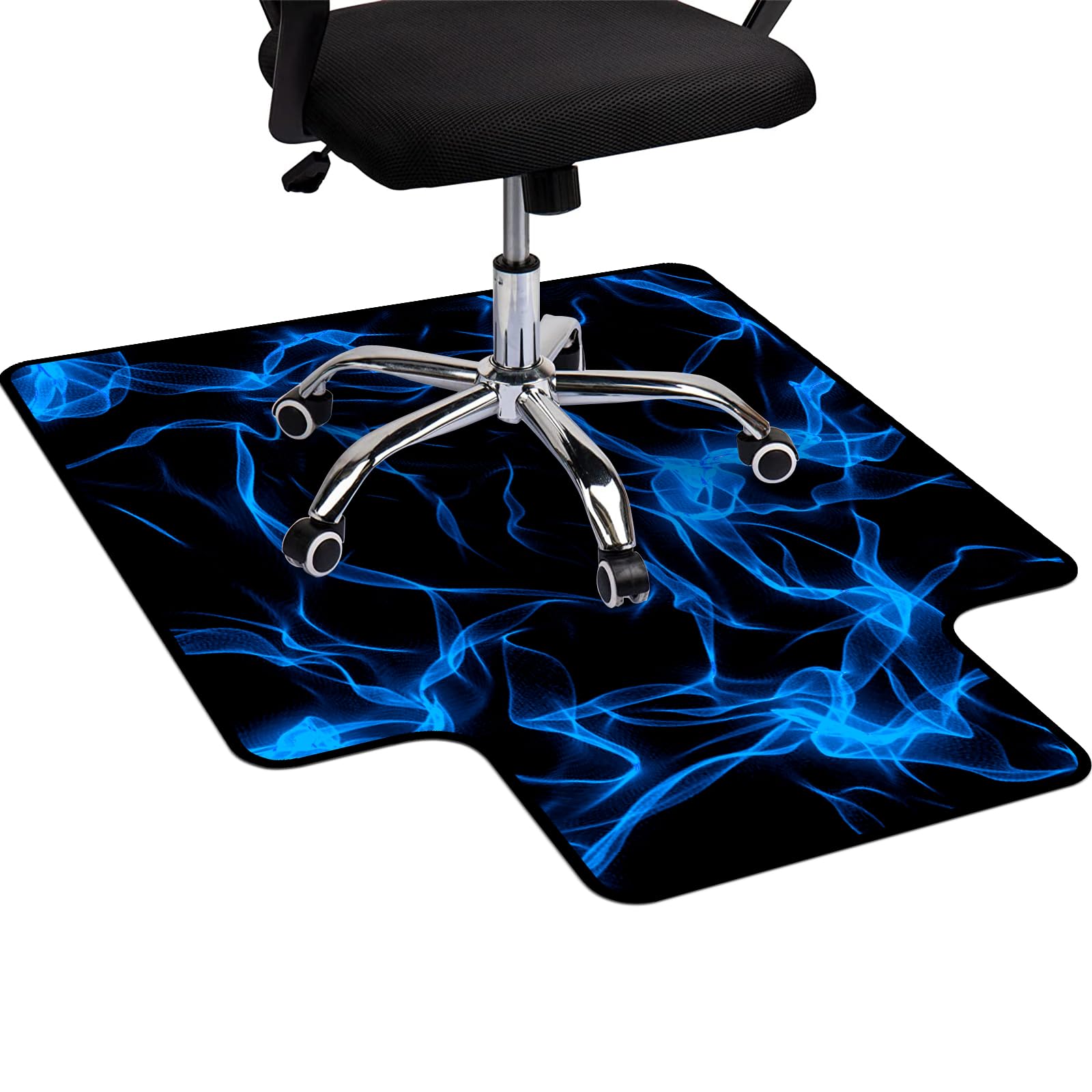 Keepcute Gaming Chair Mat for Hardwood Floor and Carpet - Anti-Slip Office Desk Mat Floor Protector for Computer