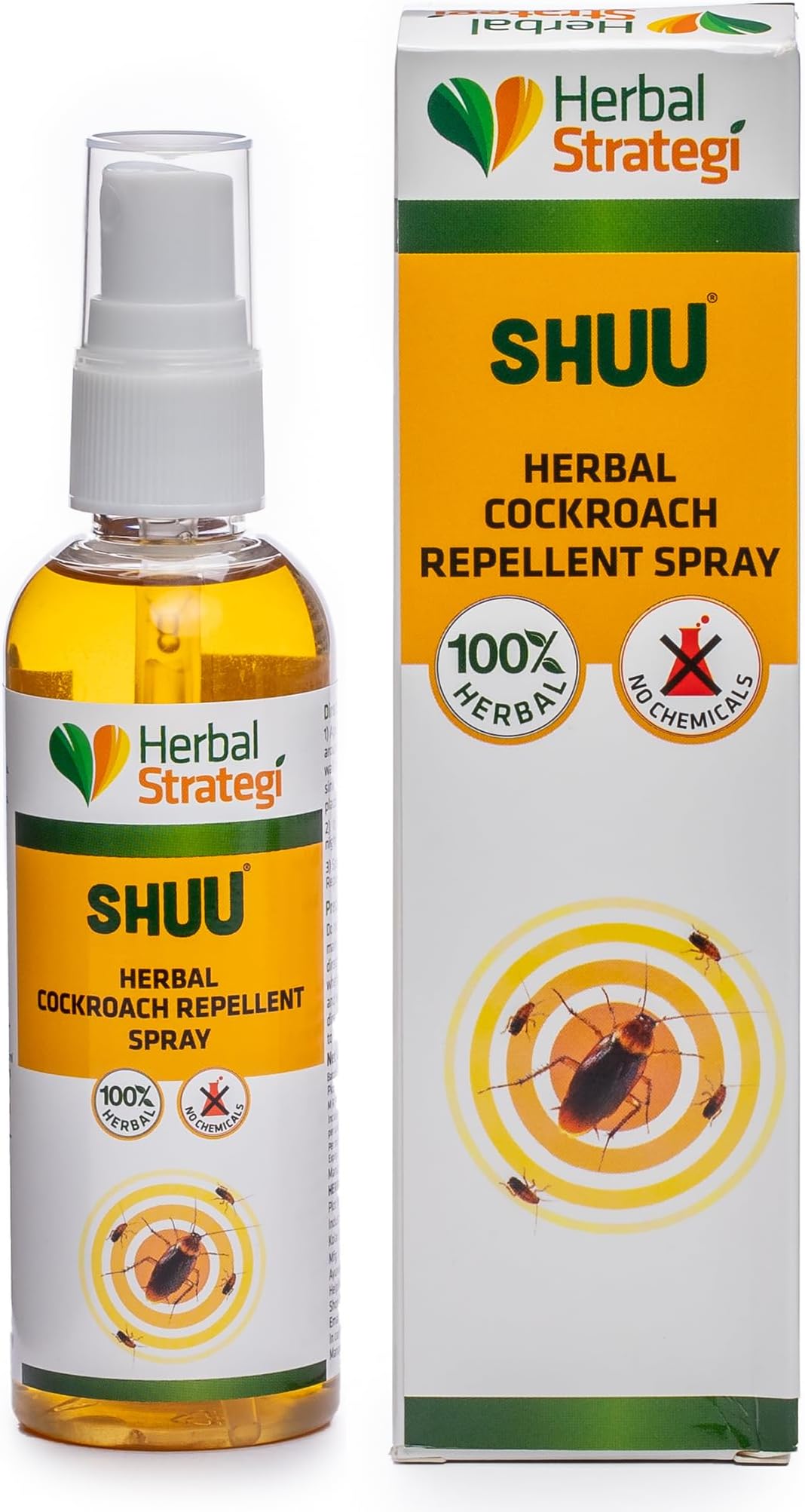 Justout Cockroach Repellent Made With Lemongrass, Cedarwood & Neem, 100Ml