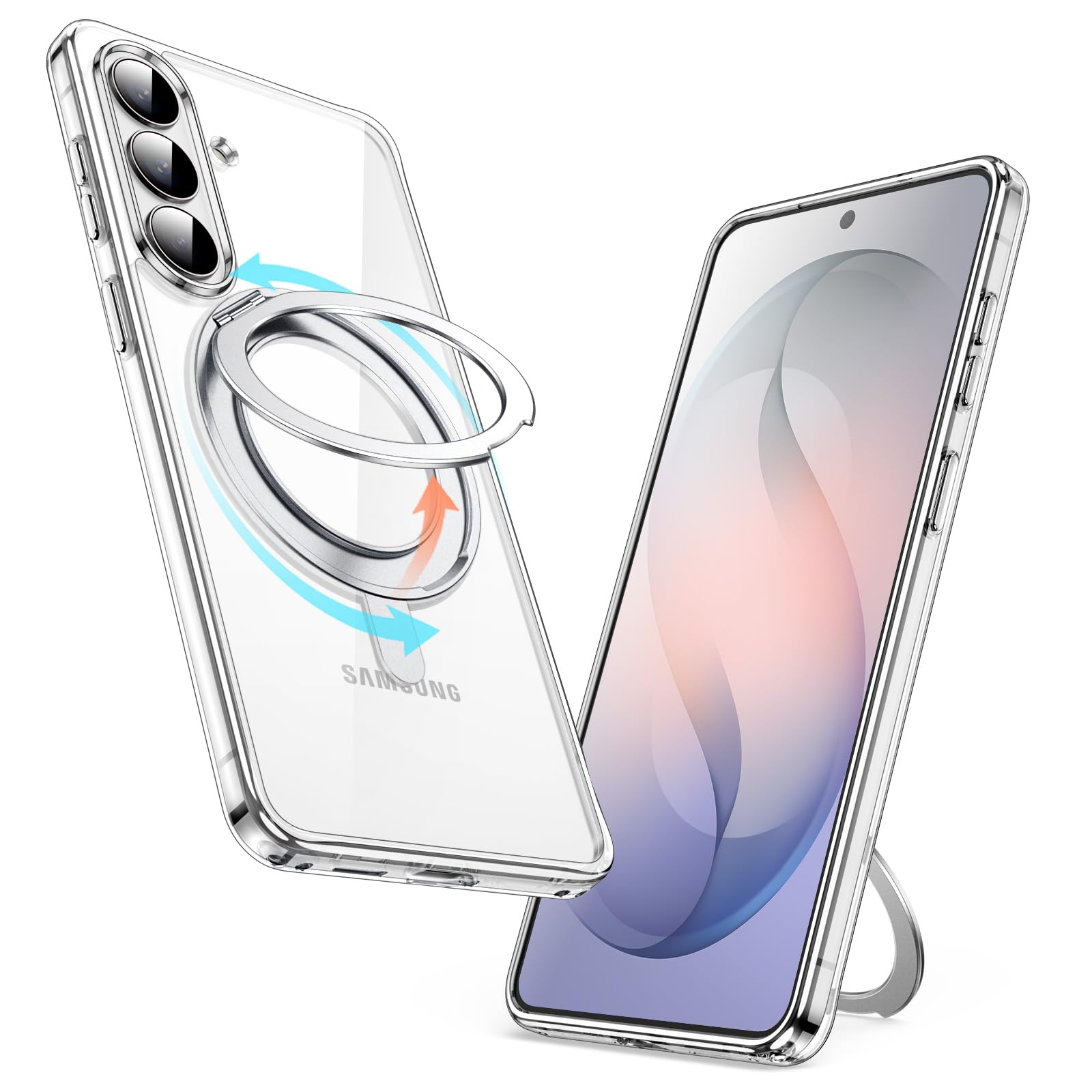 JETech Samsung Galaxy S26 Ultra Ring Stand Case -10