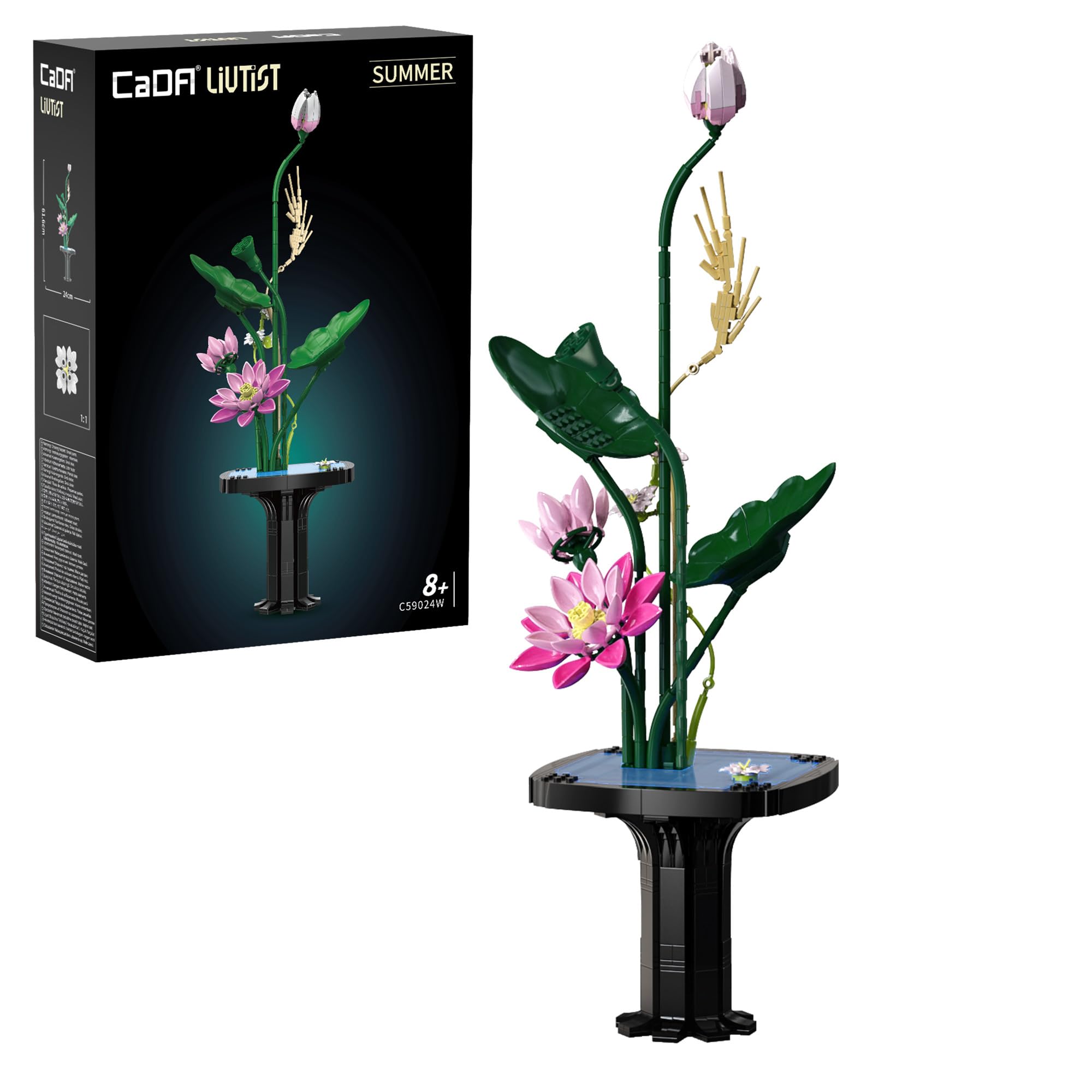 CaDA Oriental Summer Floral Art - 751 Pieces - Self-Build Brick Building Block Model C59024W