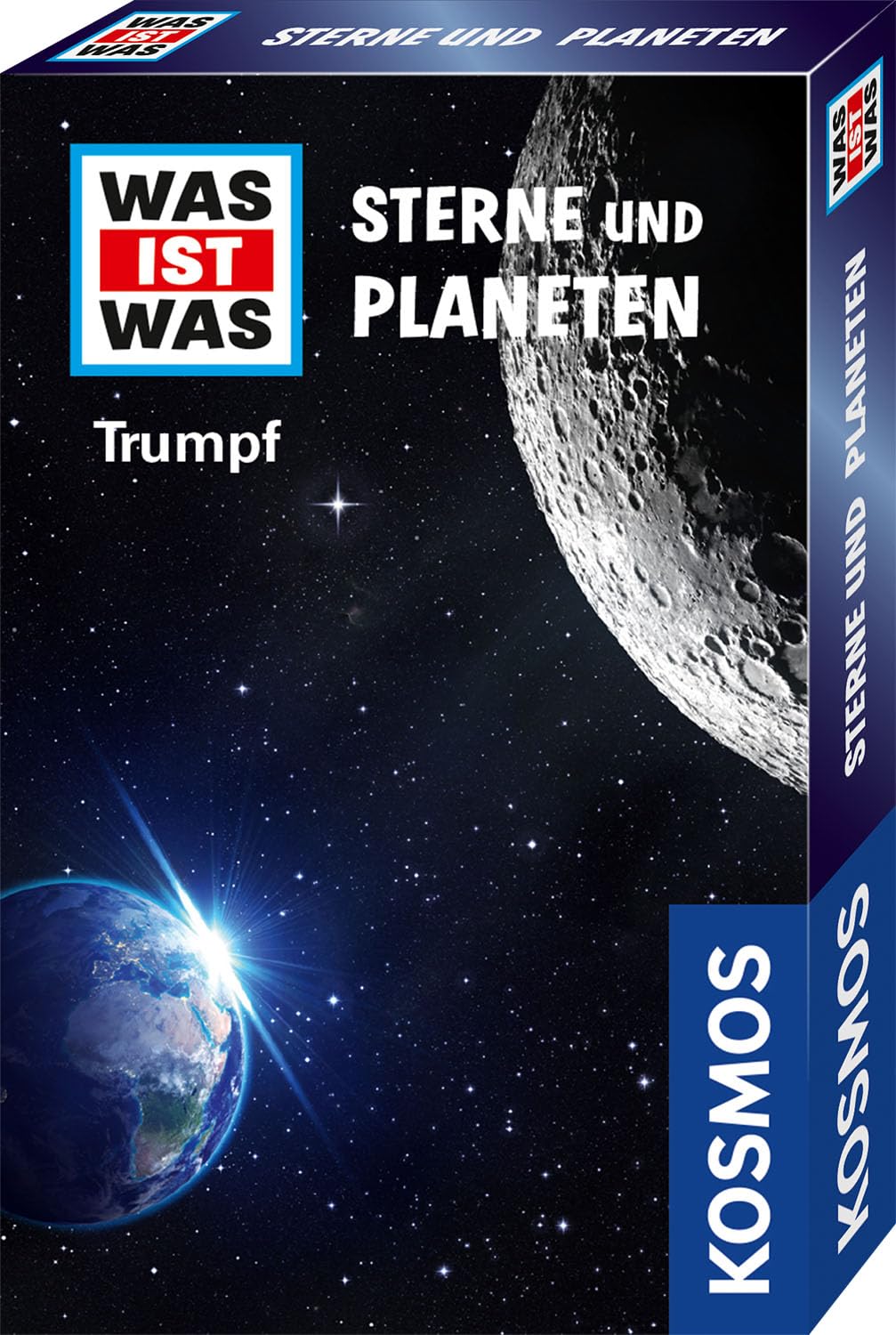 KOSMOS 741891 was IST was Trumpf Sterne und Planeten, Weltraum Quartett für Kinder ab 8 Jahre, Trumpf Kartenspiel, Quizspiel perfekt als kleines Geschenk oder Mitgebsel