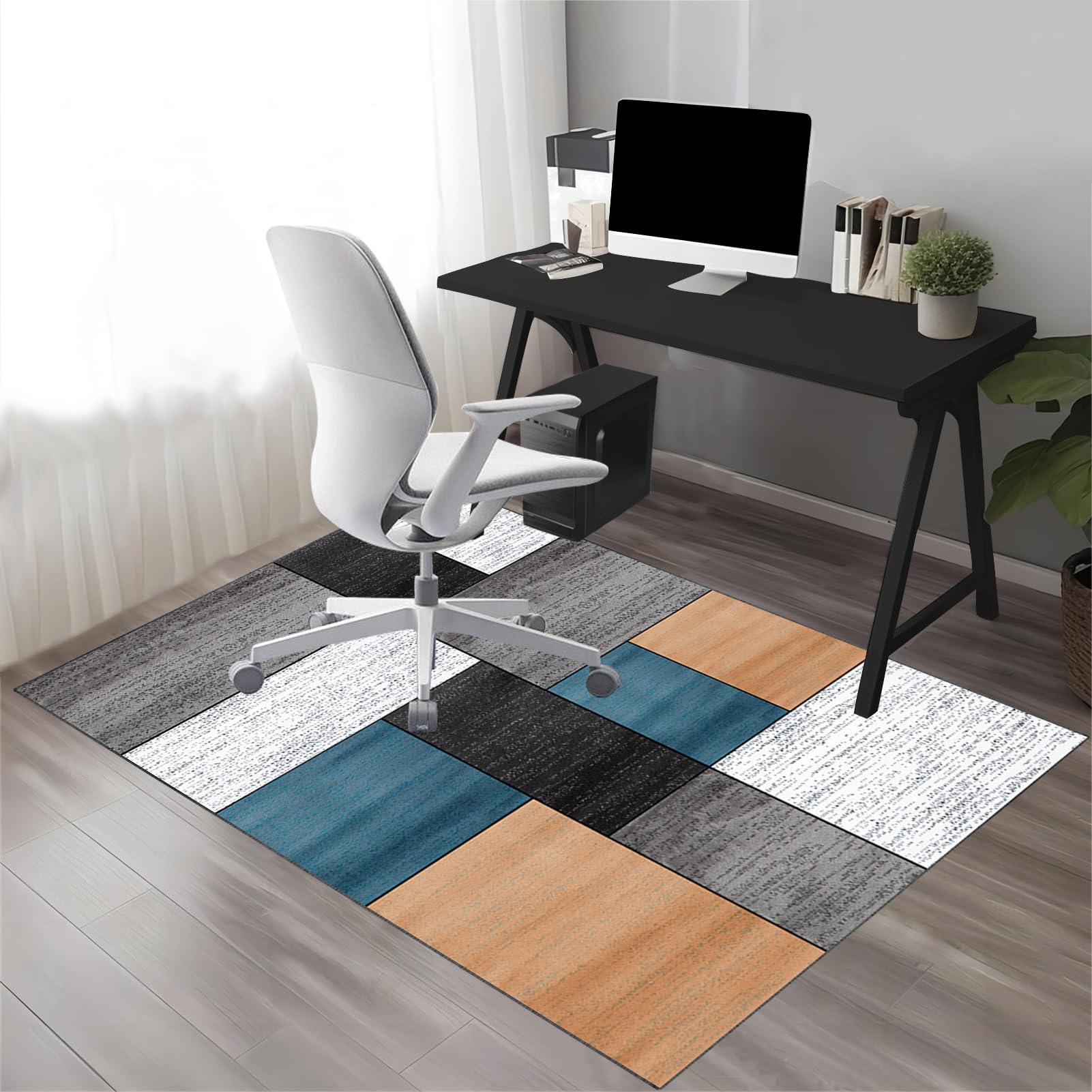 Tappeto per Sedia Gaming Tappeto Salvapavimento Protezione Parquet Tappeto Sedia Ufficio Tappetino Protettivo per Pavimenti Duri Ufficio protettore del Pavimento 140 x 180 cm