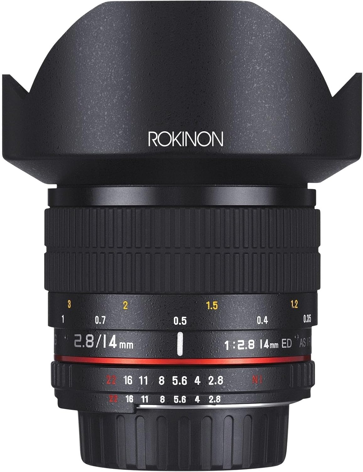 Rokinon AE14M-C 14mm f/2.8-22 Ultra Wide Angle Lens with Built-In AE Chip for Canon EF Digital SLR,Black