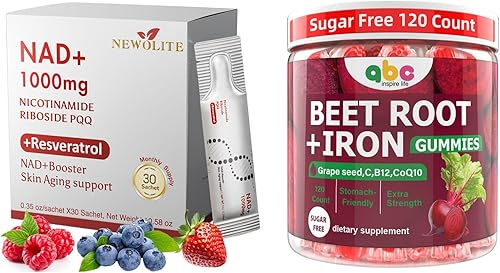 Miniatura 1 de NAD+Suplemento Líquido 1000mg con Resveratrol Paquetes Líquidos Puros