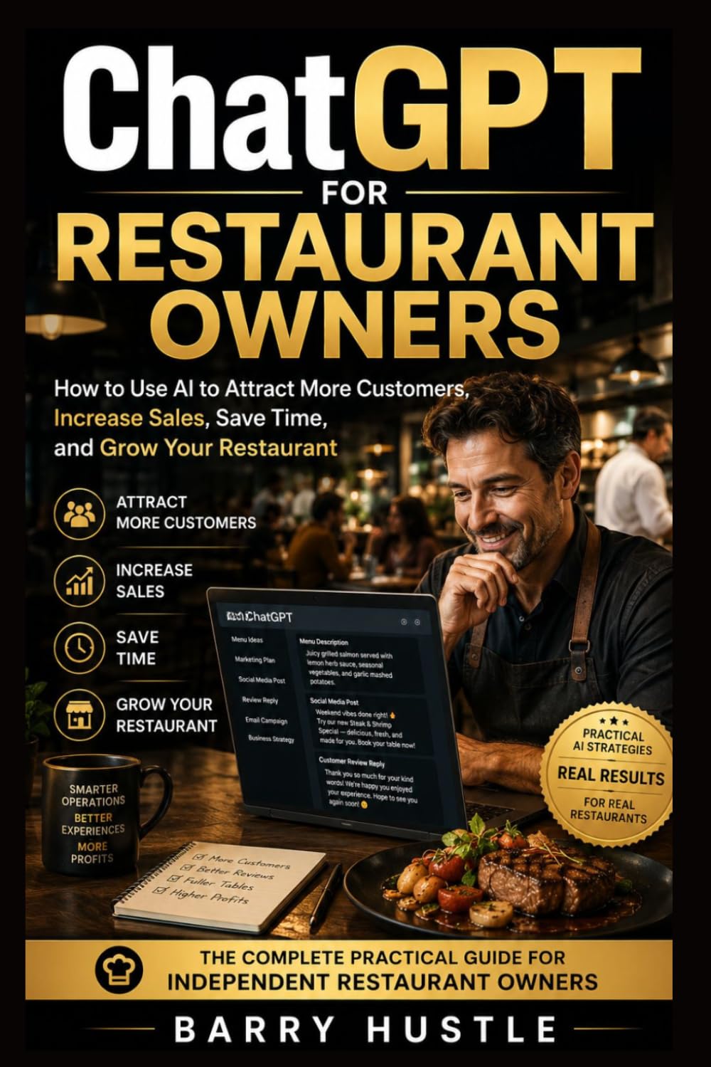 ChatGPT for Restaurant Owners: How to Use AI to Attract More Customers, Increase Sales, Save Time, and Grow Your Restaurant