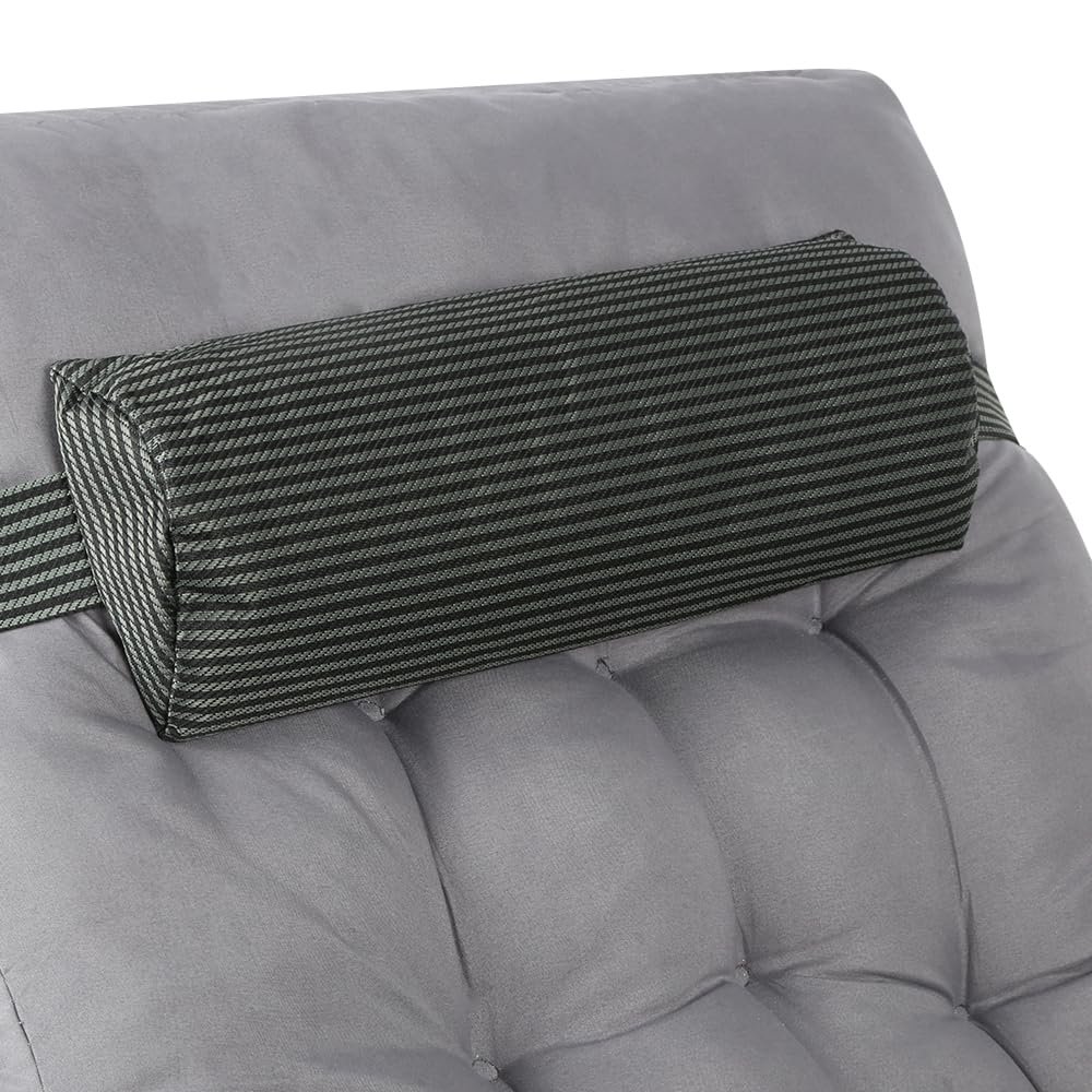 Lit de Camping Pliable avec Dossier Réglable, Lit de Camp Portable avec Matelas, Chaise Longue Inclinable, pour Maison, Randonnée, Charge 150 KG
