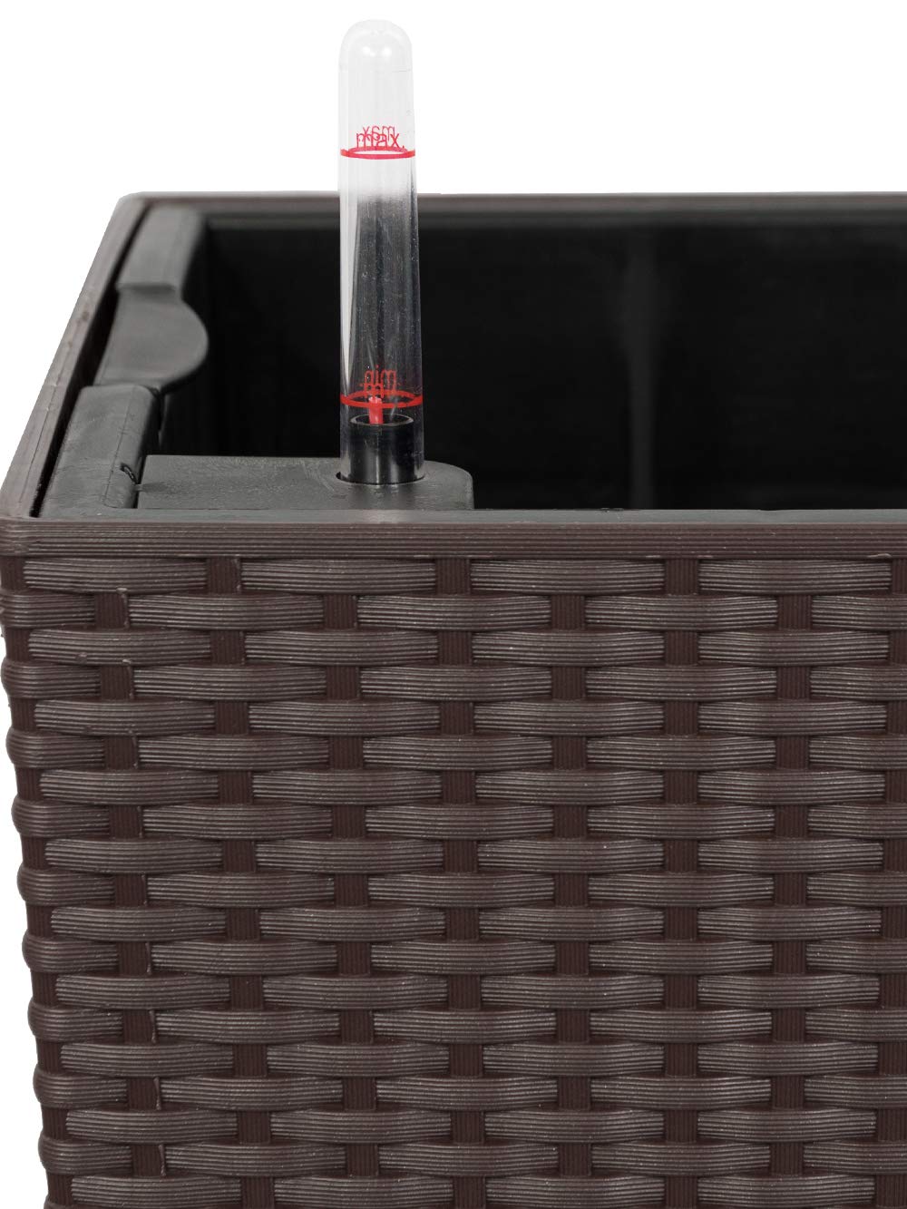 Pflanzwerk® ÖKOSYSTEM donica na rośliny TUB – doniczki z systemem nawadniania – 20 x 50 x 20 cm rattan brązowy *donica na kwiaty do wewnątrz i na zewnątrz * * * ochrona przed promieniowaniem UV * * markowa jakość