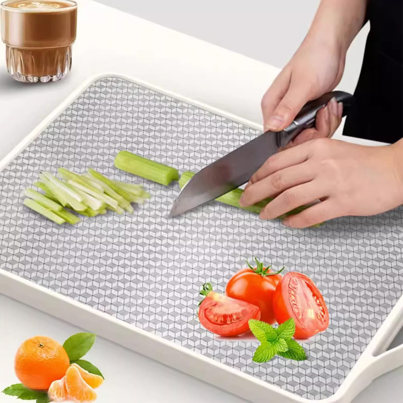 Tablas de Cortar de Acero Inoxidable para Doméstico Tabla de Picar de Dos