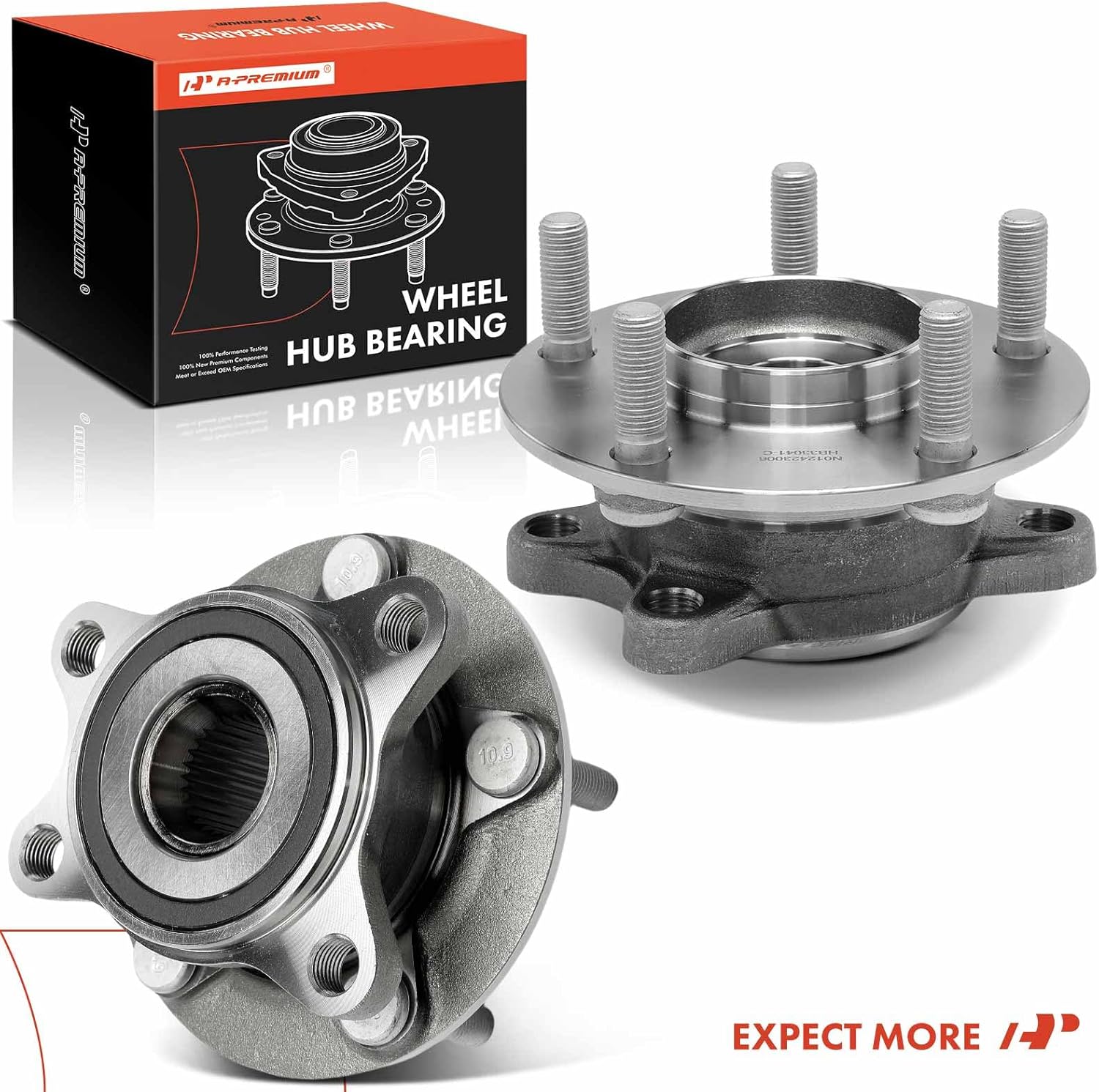 A-Premium 2 x Front Wheel Bearing and Hub Assembly with 5-Lug Compatible with Mazda 3 2019 2020 2021 2022 - Image 9
