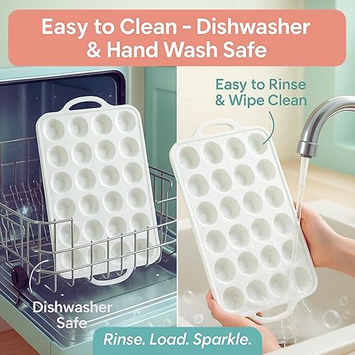 Miniatura 6 de Paquete de 1 mini molde de silicona para magdalenas, 24 tazas, antiadherentes de silicona para hornear con asas reforzadas con metal, bandeja para