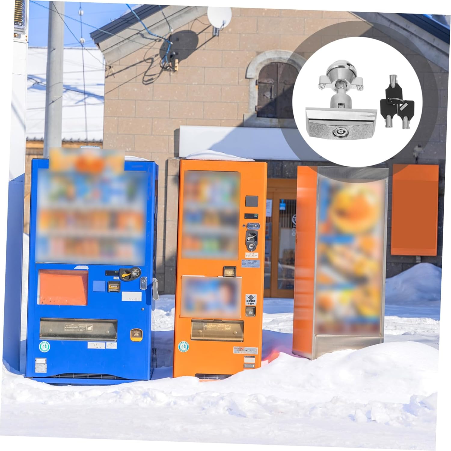 ABOOFAN T-Type Vending Machine Lock for Automatic Water Dispenser Self-Service Car Wash and Unmanned Vending Machines Heavy Duty Lock with Keys